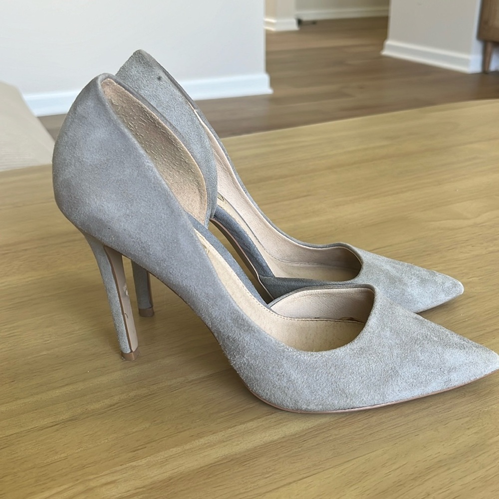 Steve Madden Gray Suede Heels
